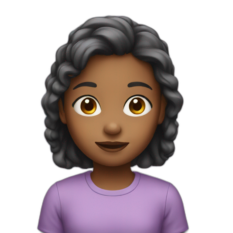 little tahitian girl | AI Emoji Generator