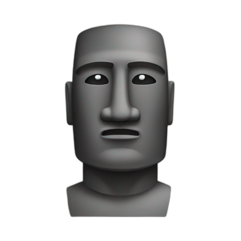 moai wearing sunglasses | AI Emoji Generator