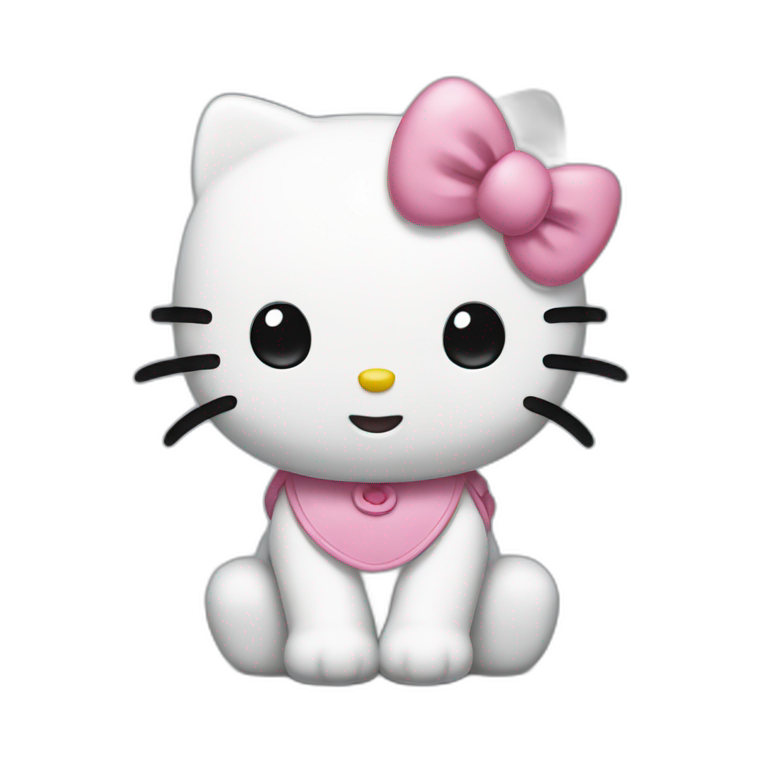 Hello Kitty No mouth | AI Emoji Generator