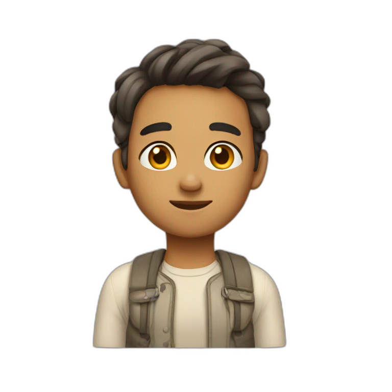 genderneutral character | AI Emoji Generator