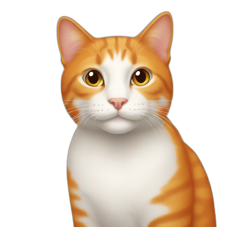 Cat with cat emoji nose | AI Emoji Generator