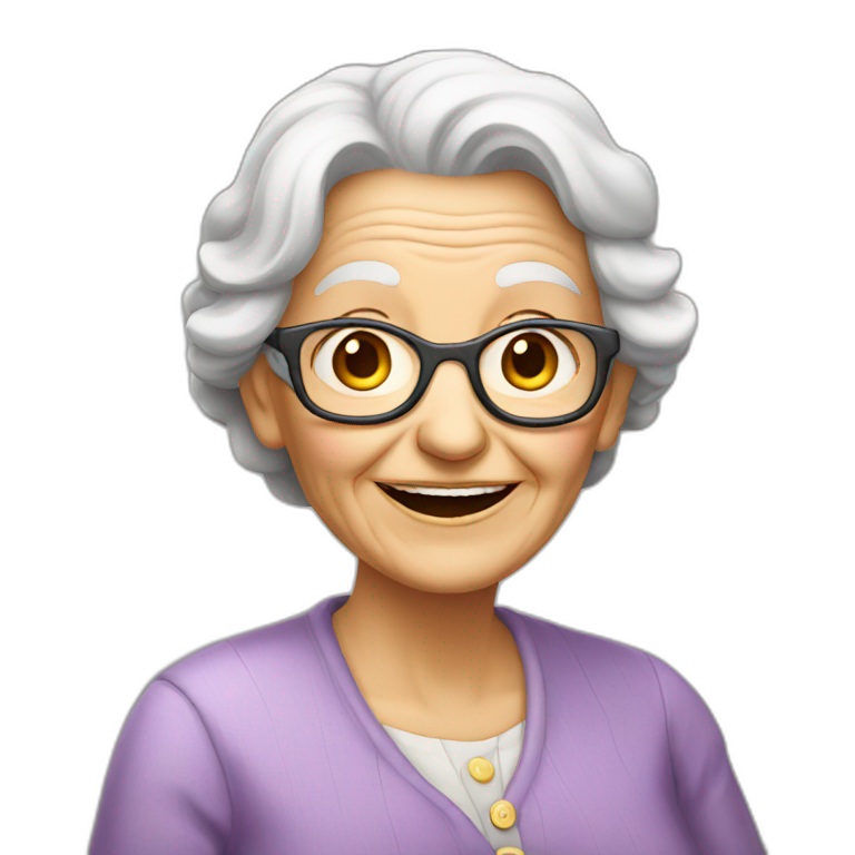 old lady | AI Emoji Generator