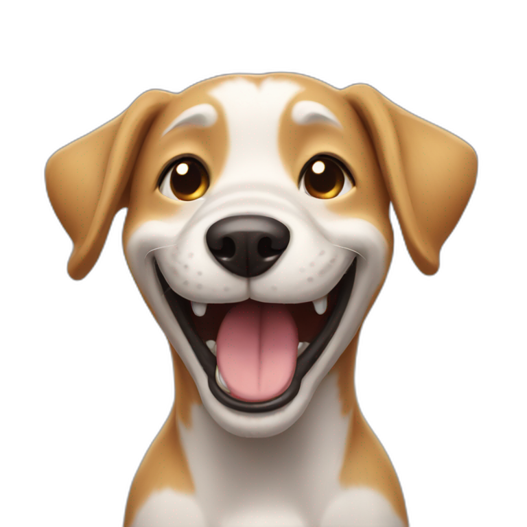 laughing dog | AI Emoji Generator