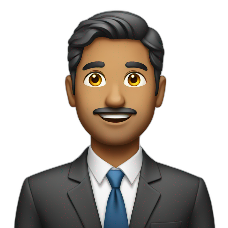 Indian man 40s | AI Emoji Generator