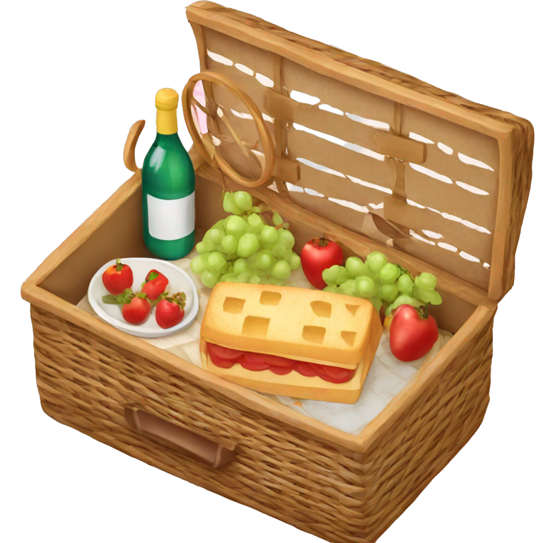 Squirrel picnic basket friendly | AI Emoji Generator