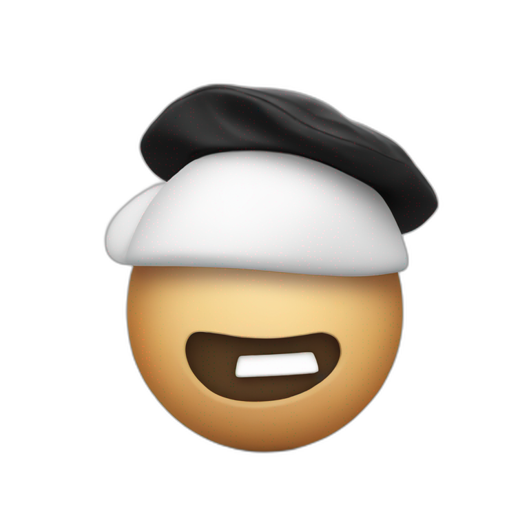 A squirrel with a wand and a beret | AI Emoji Generator