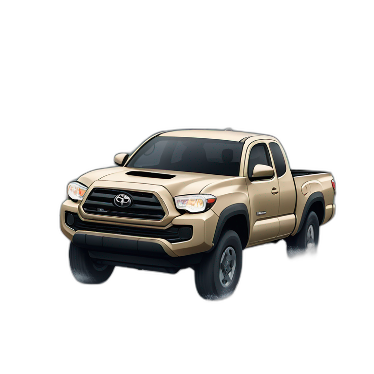 2003 Toyota Tacoma ext cab 2wd with sand paint | AI Emoji Generator