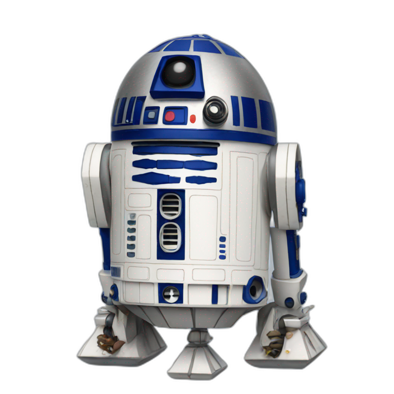 r2d2 with a hat | AI Emoji Generator