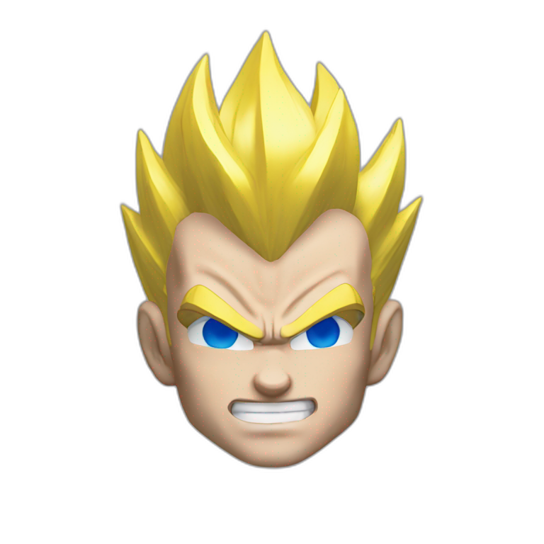 vegeta head angry | AI Emoji Generator