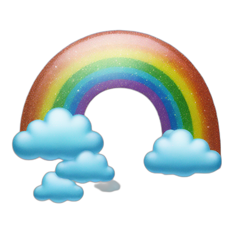 glitter rainbow | AI Emoji Generator