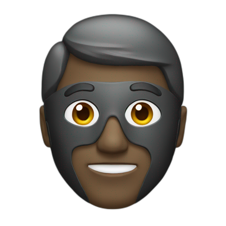 Man with mask | AI Emoji Generator