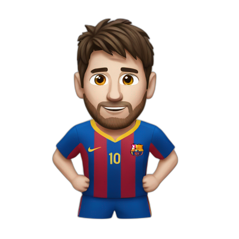 Messi champion with argentina team FIFA World cup 2022 | AI Emoji Generator