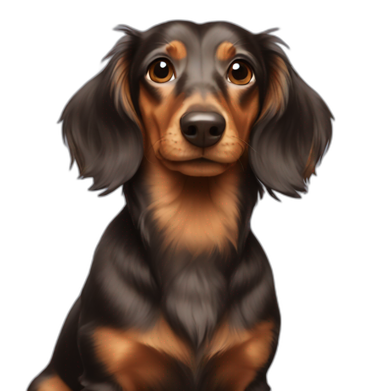 Dachshund Long Hair Ai Emoji Generator