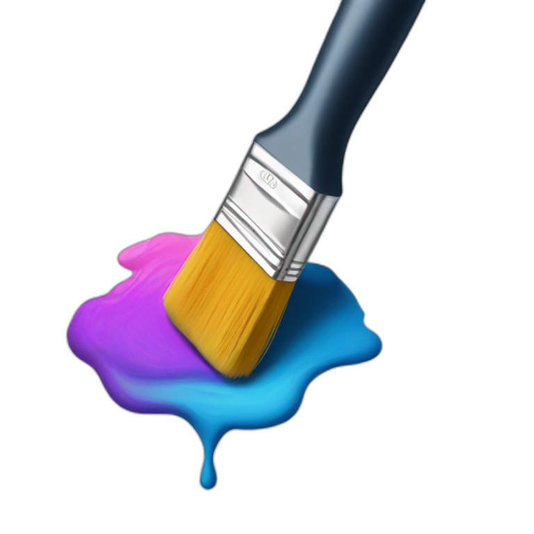 Paint brush art | AI Emoji Generator