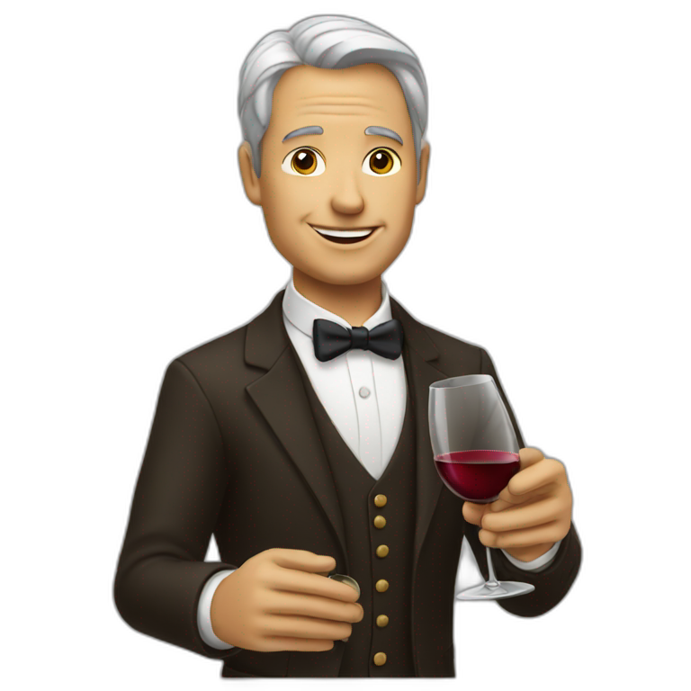 mouse holding wine  AI Emoji Generator