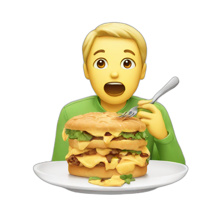 barbra streisand eating ribs | AI Emoji Generator