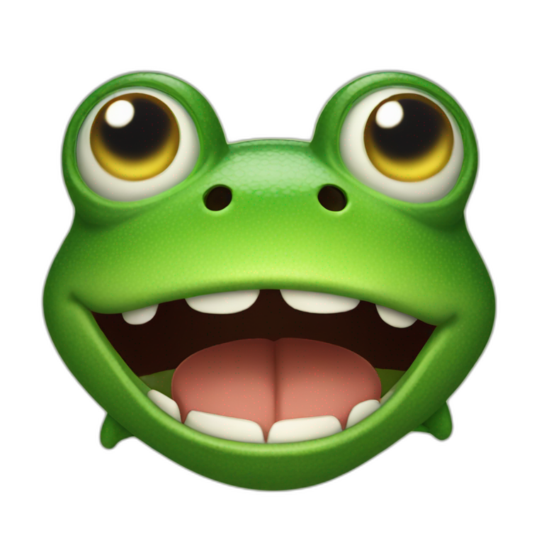 Angry frog | AI Emoji Generator