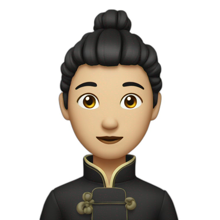 Noir roux chinois AI Emoji Generator