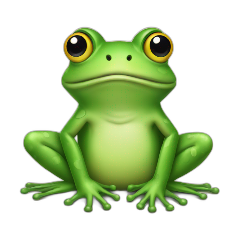 frog sideeye | AI Emoji Generator