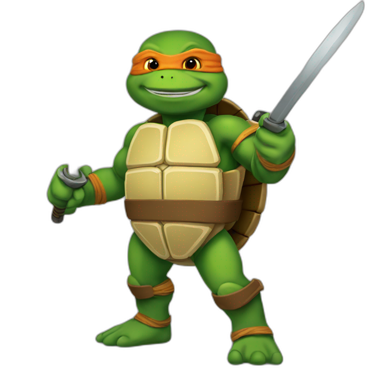 ROTTMNT, TMNT, Rise, Ninja turtle,Leonardo, Leo | AI Emoji Generator