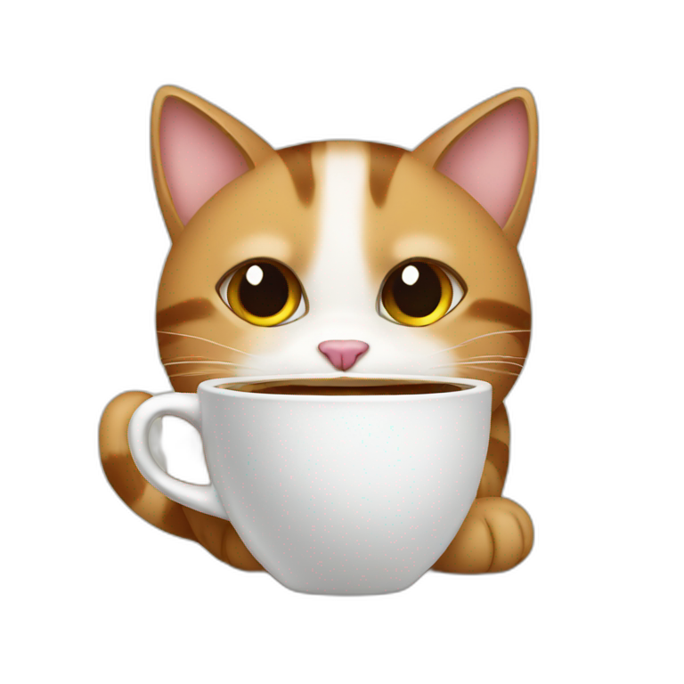 cat coffee | AI Emoji Generator