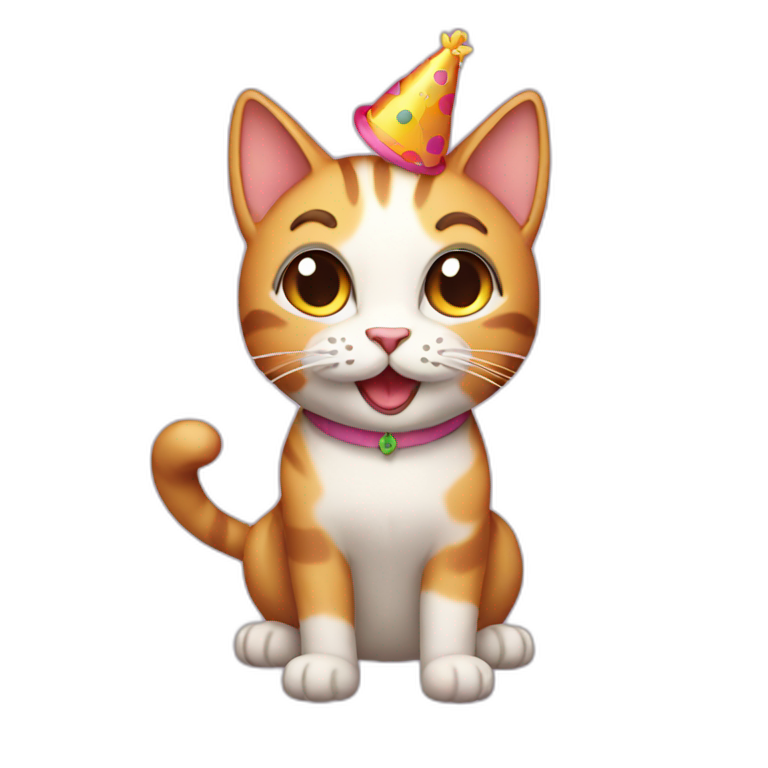 Birthday for cat | AI Emoji Generator