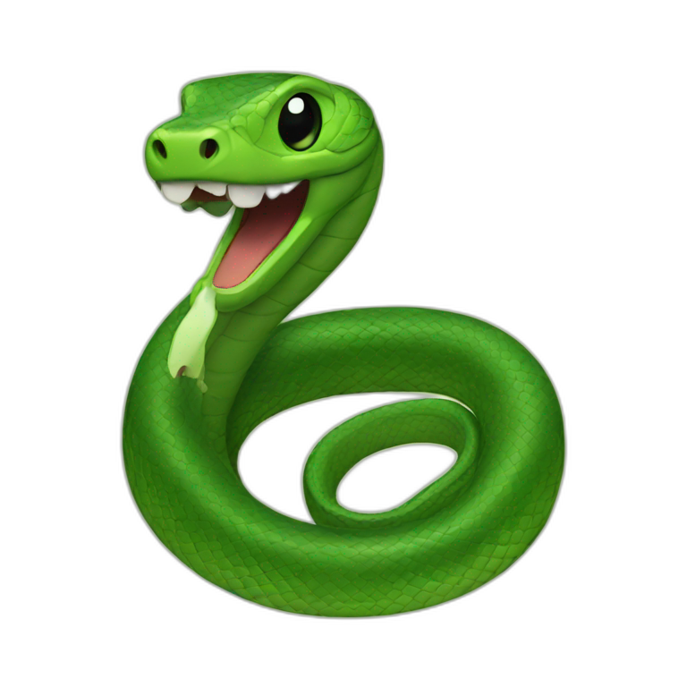 snake emoji with crown | AI Emoji Generator