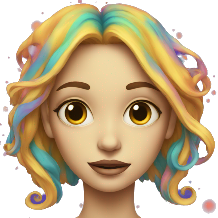 Psychedelic girl | AI Emoji Generator