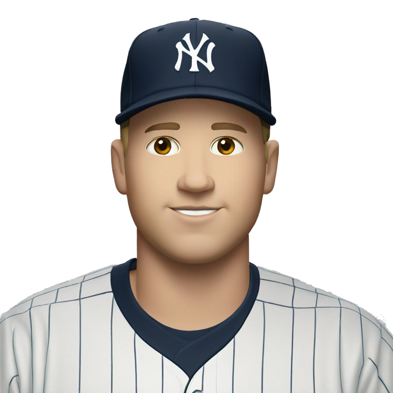 White chubby man with the jersey of the New York Yankees | AI Emoji ...