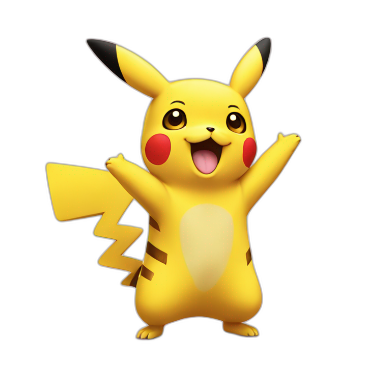 pikachu hi five | AI Emoji Generator