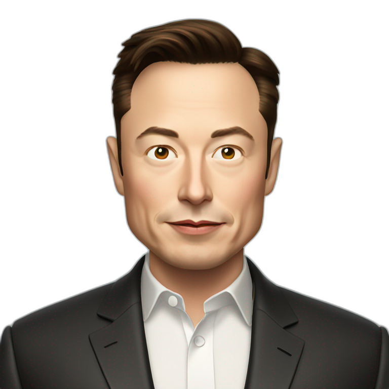 Elon Musk In A Tesla Ai Emoji Generator