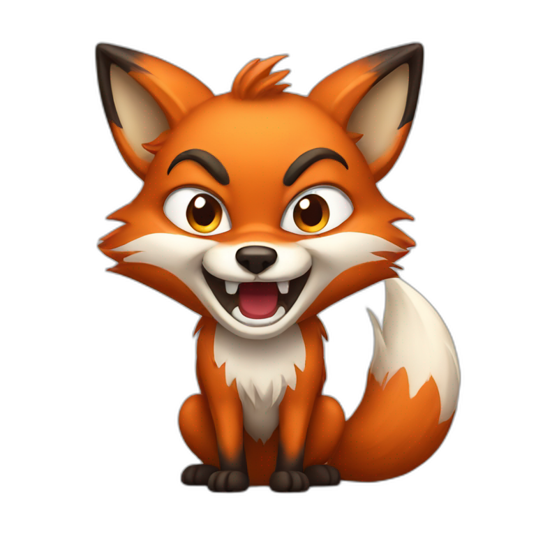 Red Fox angry | AI Emoji Generator