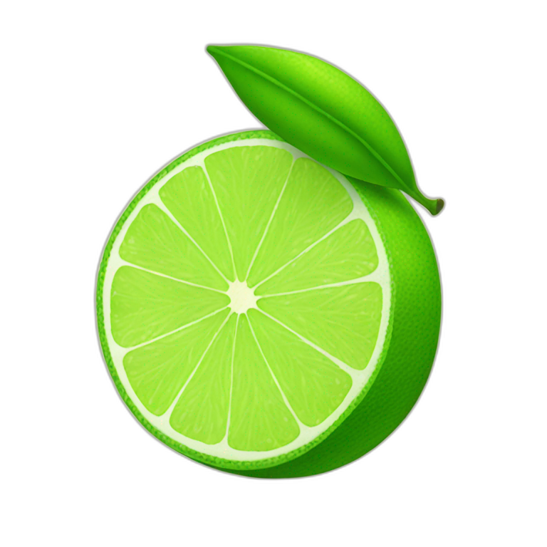 happy lime fruit | AI Emoji Generator