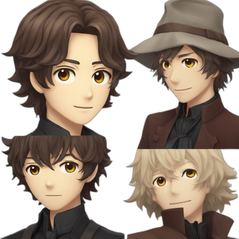 Chuuya and dazai from bungo stray dogs | AI Emoji Generator