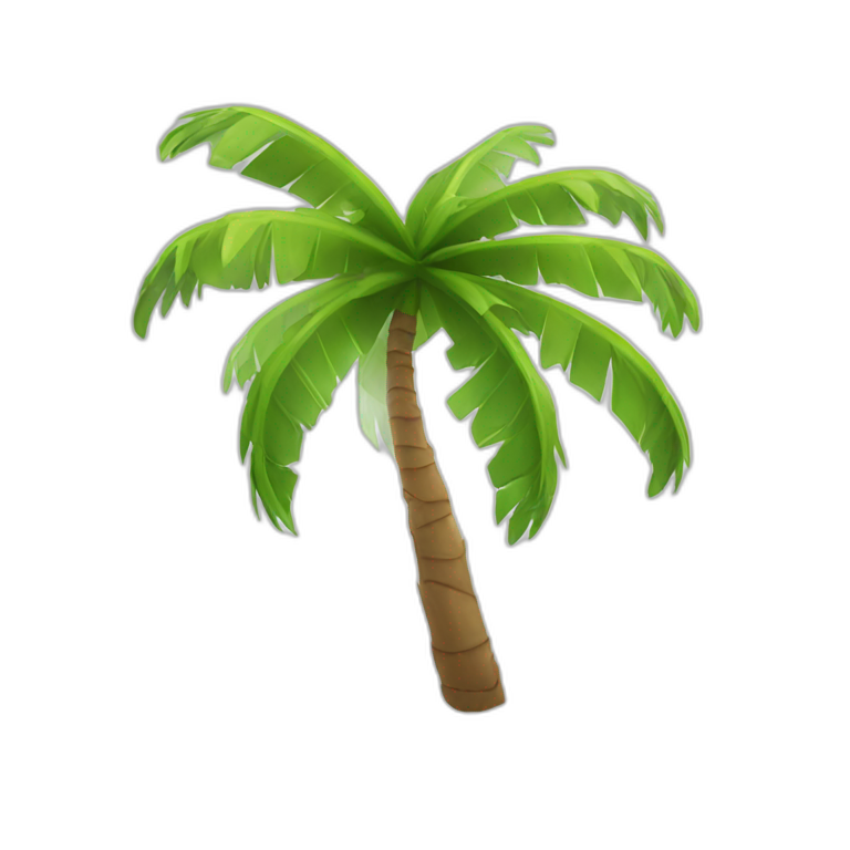 sand island with palm tree | AI Emoji Generator