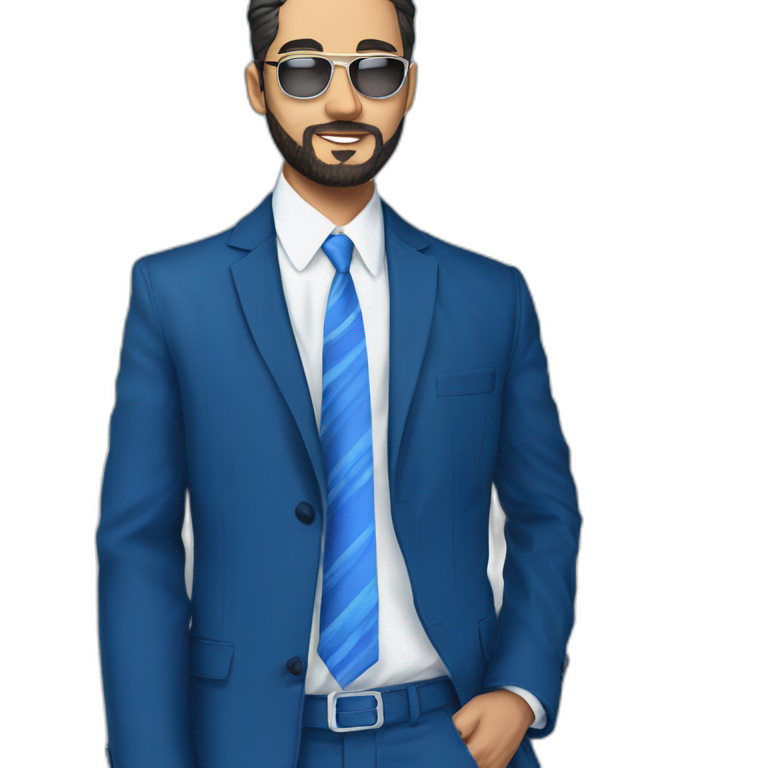 elegant man in black suit | AI Emoji Generator