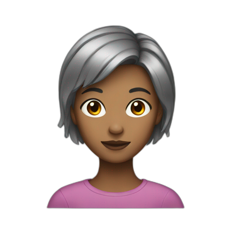 mother with short hair | AI Emoji Generator