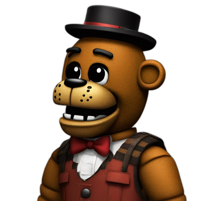 Glam rock Freddy from FNaF | AI Emoji Generator