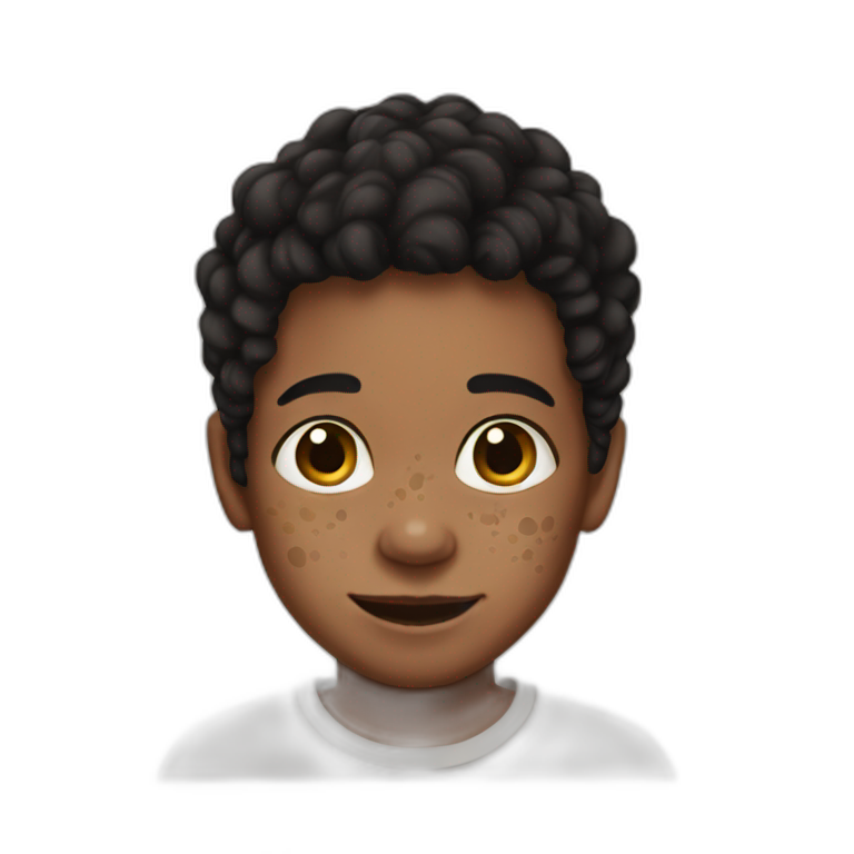 Vitiligo heart hands | AI Emoji Generator