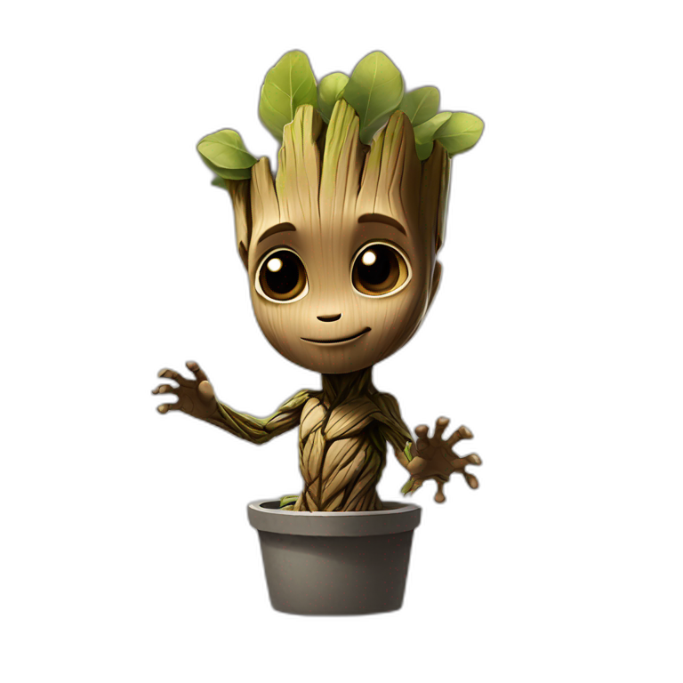 baby groot | AI Emoji Generator