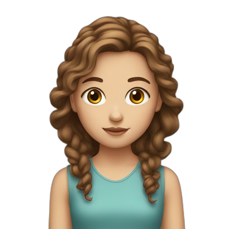 brown hair boy hazel eyes goob | AI Emoji Generator