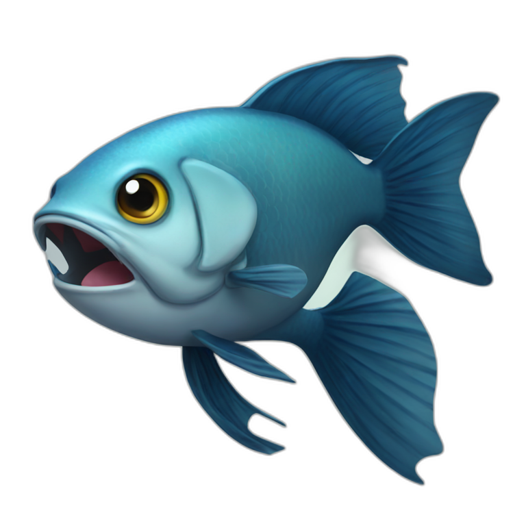 cat head fish body | AI Emoji Generator