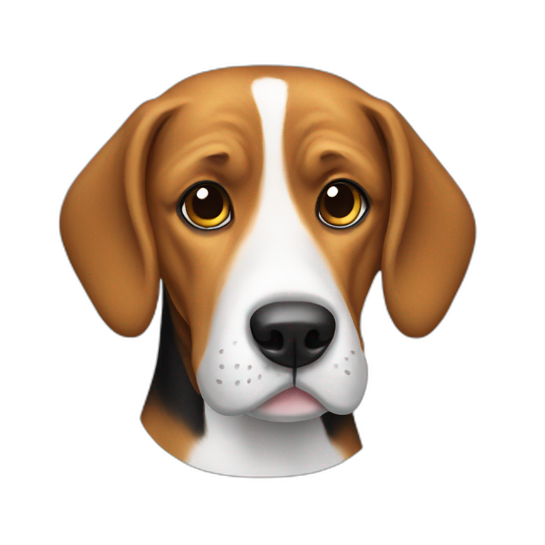 a fat little wiener-beagle frolicking | AI Emoji Generator