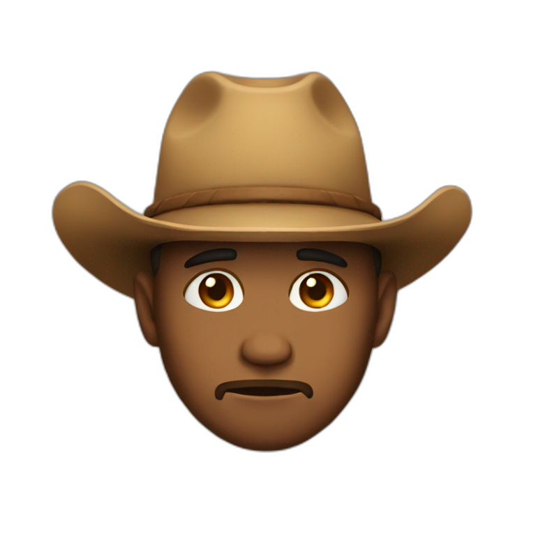 Crying-cowboy | AI Emoji Generator