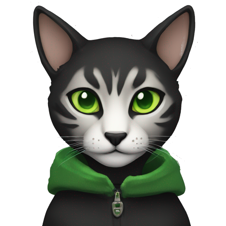 Female black tabaxi rouge | AI Emoji Generator