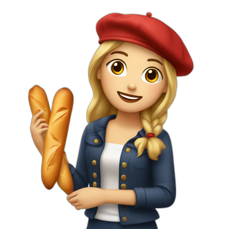 French girl | AI Emoji Generator