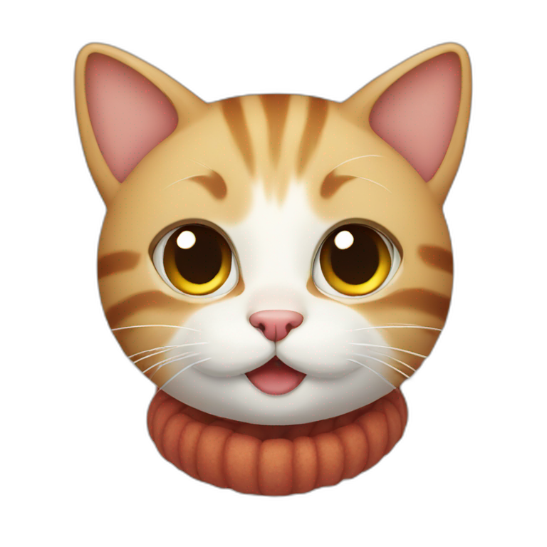 CUTE CAT WIH HAT | AI Emoji Generator