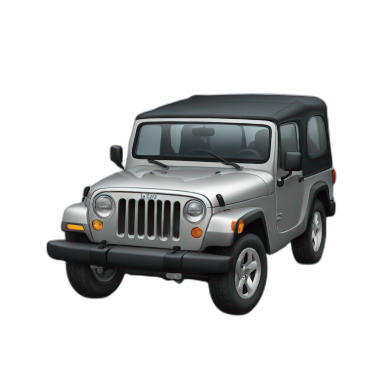 A blue jeep cherokee | AI Emoji Generator