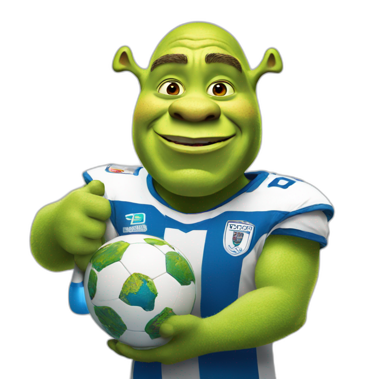 Shrek with a double cup | AI Emoji Generator