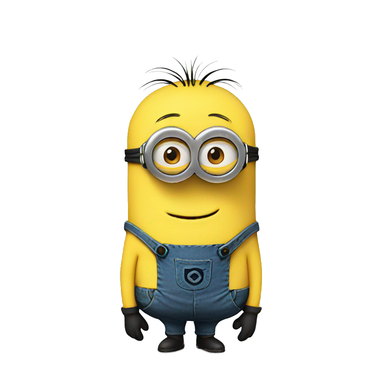 Minion smirking | AI Emoji Generator